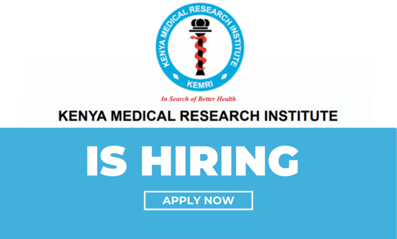 KEMRI Announces 14 Job Openings Across Kenya